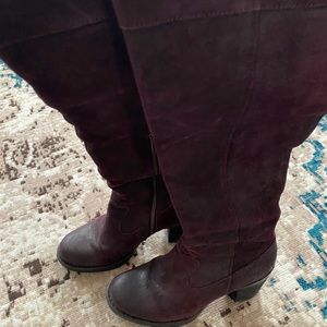 Born over-the-knee suede boot